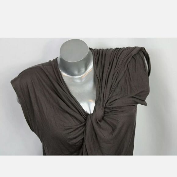 ALICE & OLIVIA BASE CHOCOLATE DROP WAIST DRESS S - Picture 6 of 9